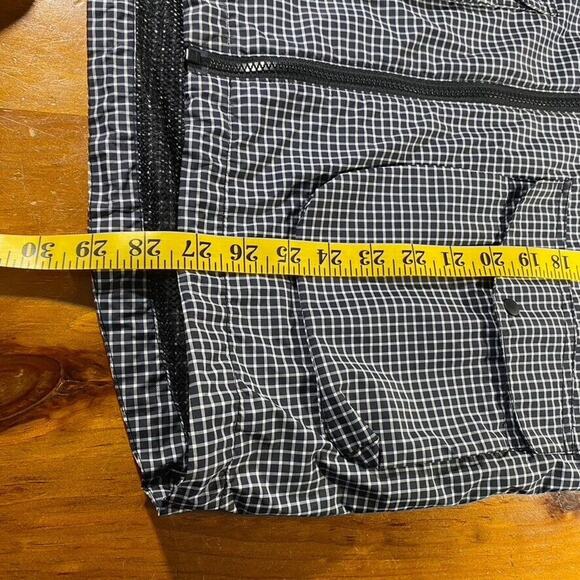 Nike AS Slant FZ Windbreaker Jacket Mens Lightweight Black White Check Sz M - Picture 5 of 12